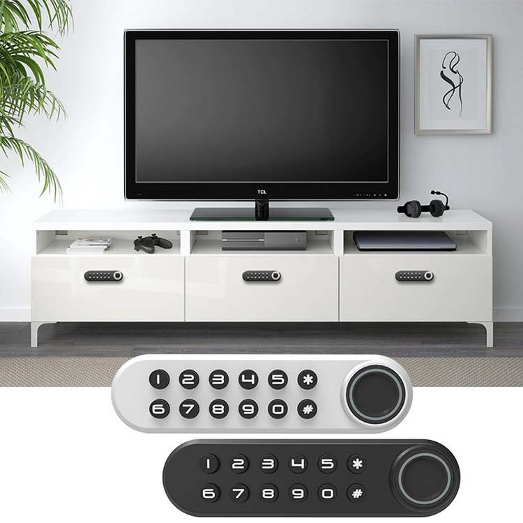 Top Venta Oficina Use Gabinete Bloqueo USB E-Key Pin Eléctrico CÓDIGO SMART CLOQUEO CÓDIGO DIGINIO HIMPRINT Cerradura inteligente para gabinete