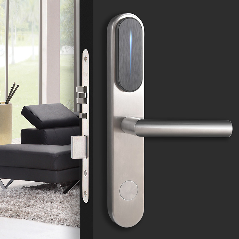 Cerradura de puerta digital inteligente de acero inoxidable para hotel