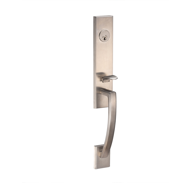 Manijas para puertas de entrada con cerraduras para el hogar de aleación de zinc sólido DSN