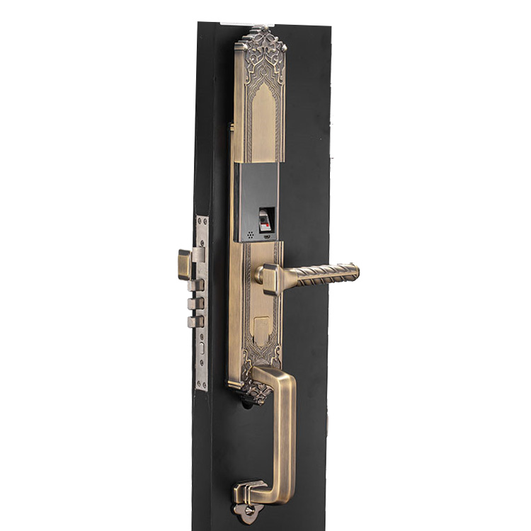 Cerradura inteligente de alta calidad de estilo europeo de alta calidad y elegante de lujo, cerradura de puerta grande, cerradura inteligente