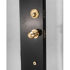 Manija de puerta de palanca de bronce amarillo Cerradura de embutir de perfil europeo Cerradura de manija de puerta de cilindro abierto doble Llave de computadora