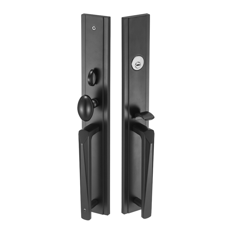 Cerraduras de manija de puerta de entrada de diseño europeo de uso de oficina de excelente calidad con cerraduras de puerta de casa con llave maestra