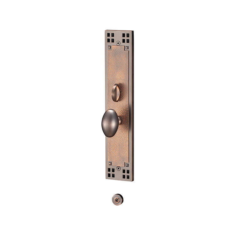 Cerradura de puerta de entrada de aleación de zinc de cobre antiguo tenue, cerradura de puerta de entrada de estilo diseñado de lujo