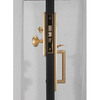 Cerradura de puerta de entrada de placa de mortaja con manija de puerta corrediza de aleación de zinc antigua de lujo para el hogar