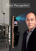 Cerradura de puerta moderna con huella digital Wifi Cerradura de puerta automática digital Reconocimiento facial Cerradura de puerta inteligente con cámara
