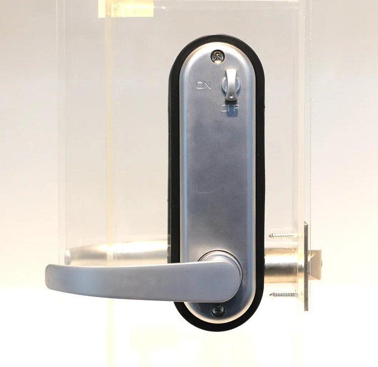 Muestra de bloqueo de puerta de código de combinación digital sin llave sin llave disponible