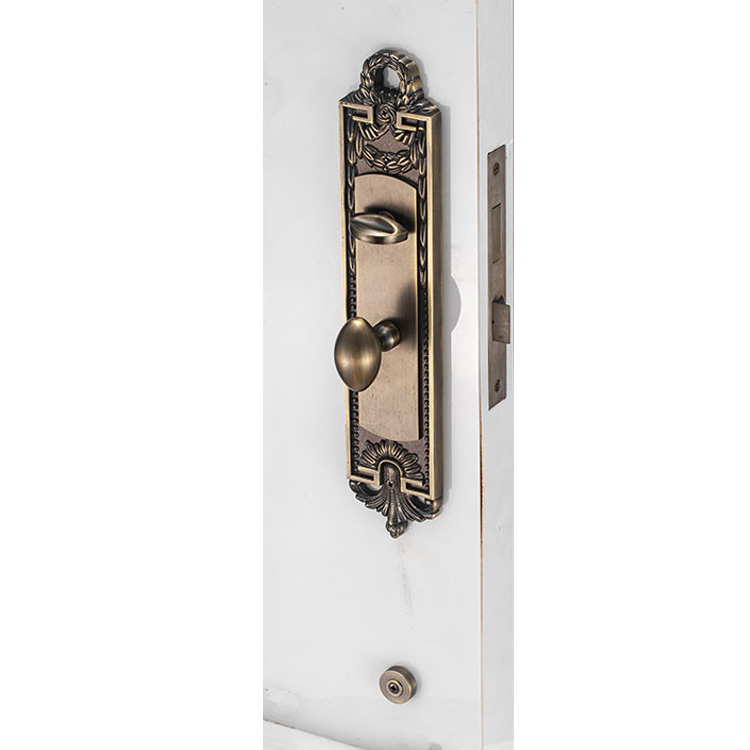 Sistema de cerradura de la puerta y de las manijas de la entrada delantera del hogar del color de la aleación del cinc para la puerta de madera