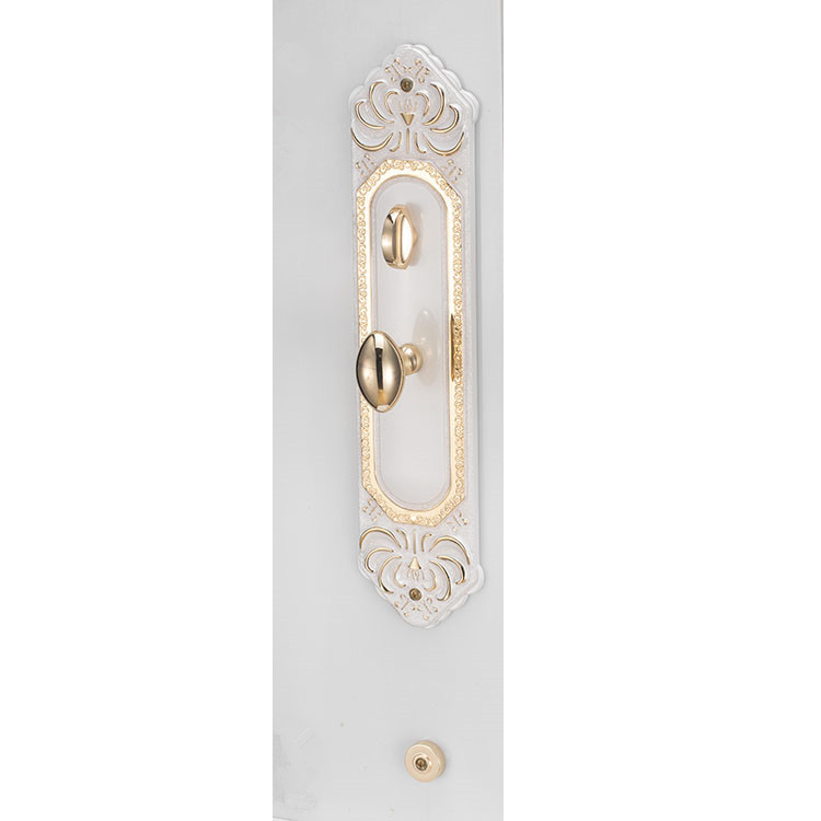 Cerraduras de puerta blancas de la manija de la seguridad de la oficina de la entrada de la aleación del cinc con las llaves