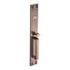 Cerradura de puerta de entrada de aleación de zinc de cobre antiguo tenue, cerradura de puerta de entrada de estilo diseñado de lujo