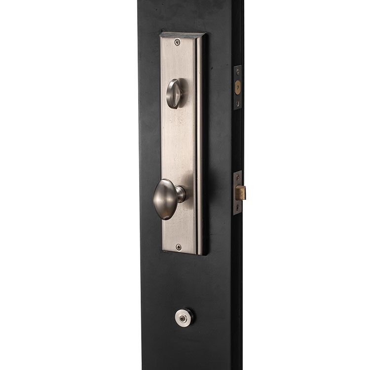 Cerradura de puerta de embutir del mercado español de alta calidad con cerradura de pestillo de un lado mediante la cerradura de puerta de mortaja con manija de agarre