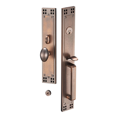 Cerradura de puerta de entrada de aleación de zinc de cobre antiguo tenue, cerraduras de puerta de entrada de estilo de diseño de lujo