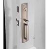 Perilla elegante moderna ANSI Puerta de entrada para el hogar Diseño de cerradura de puerta Manija de alta seguridad Manija de aleación de zinc y níquel satinado Palanca de bloqueo de puerta